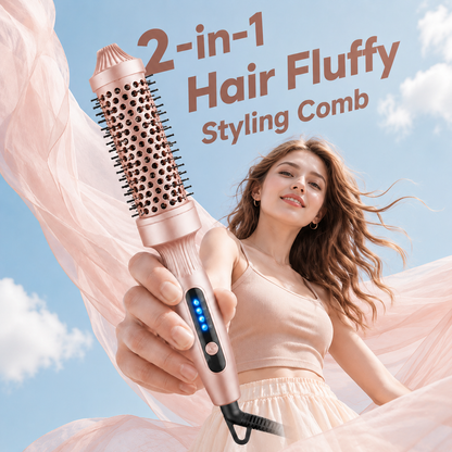 Devareon® ⏳⏰Last 4 hours Sale💇‍♀️2-in-1 Hair Fluffy Styling Comb✨Fluffy Volume in Minutes