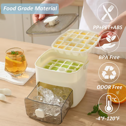 Devareon®🧊Portable Ice Maker with Lid and Storage Box (48 cubes)