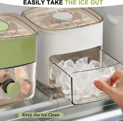 Devareon®🧊Portable Ice Maker with Lid and Storage Box (48 cubes)