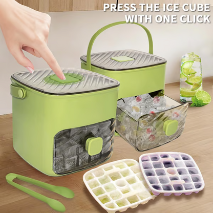 Devareon®🧊Portable Ice Maker with Lid and Storage Box (48 cubes)