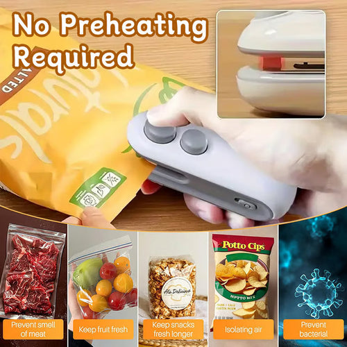 ⏳Mini Bag Sealer with Cutter and Magnet-Devareon®