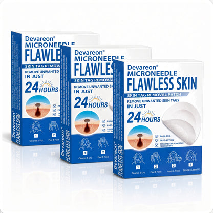 🌿Botanical Microneedle Hydrocolloid Patches — Targeted At-Home Skincare for Small Areas of Concern | For Moles, Acne, Flat Warts, Skin Tags, Wrinkles, Scars & Blemishes| Devareon®