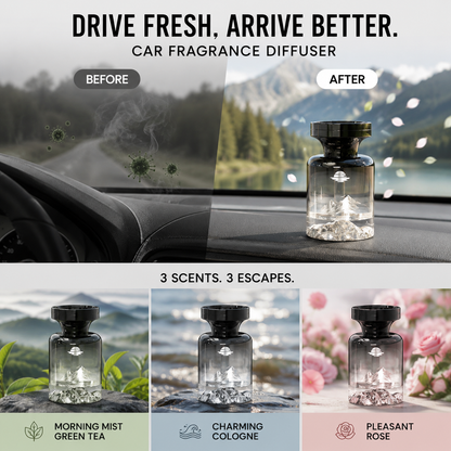 Devareon® 🥳 40% OFF!🚗 110ml Long-Lasting Car Air Freshener – Natural plant extracts, eliminates smoke & pet odours. Weeks of freshness. Mountain design. Breath easy! 💨✨