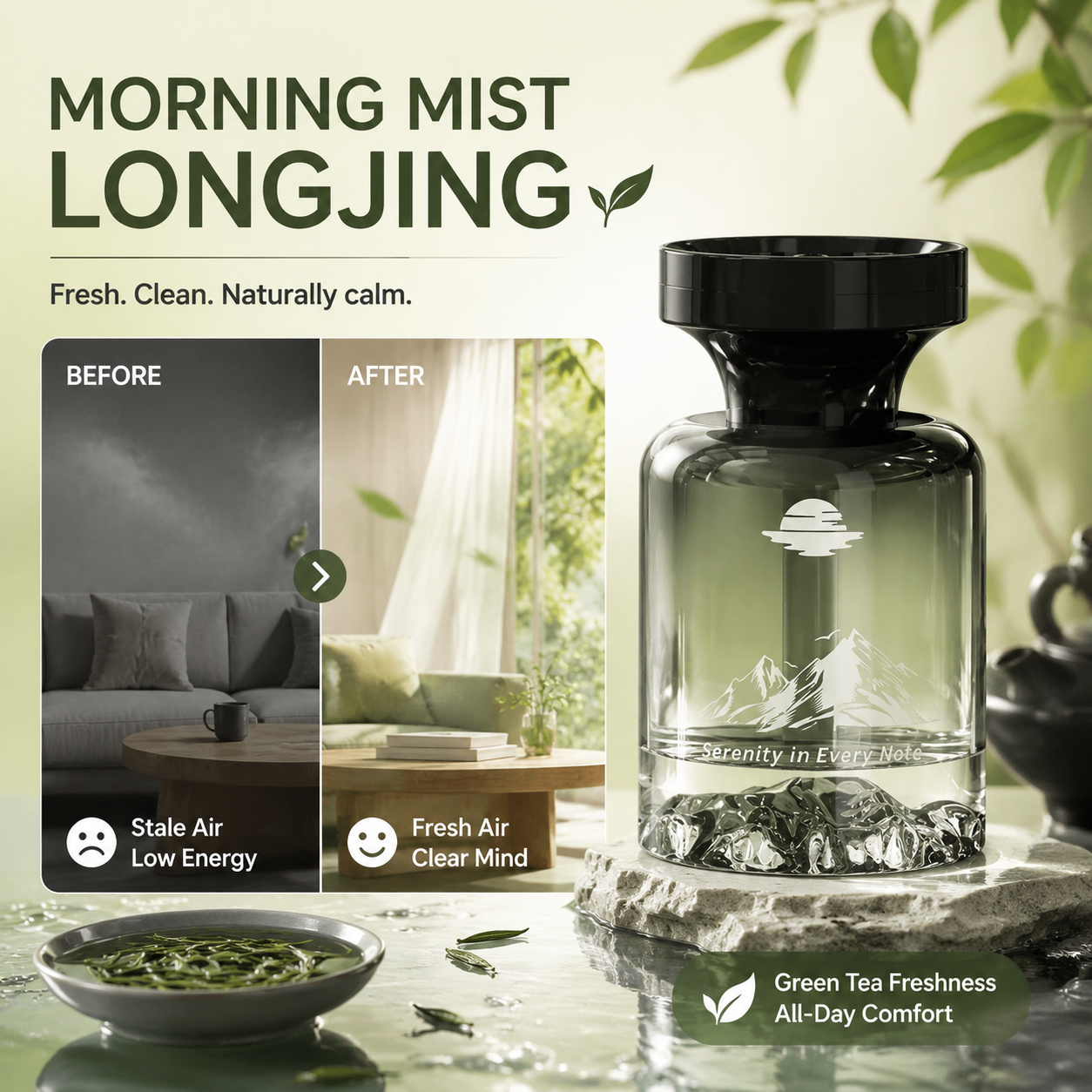Devareon® 🥳 40% OFF!🚗 110ml Long-Lasting Car Air Freshener – Natural plant extracts, eliminates smoke & pet odours. Weeks of freshness. Mountain design. Breath easy! 💨✨
