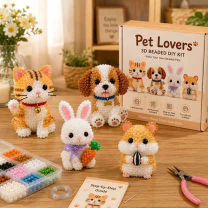 Devareon®🔥Hot Sale - 50% OFF🔥🏆Limited Time Sale 49% OFF🧵✨Petite 3D Beaded Animal Craft Kit