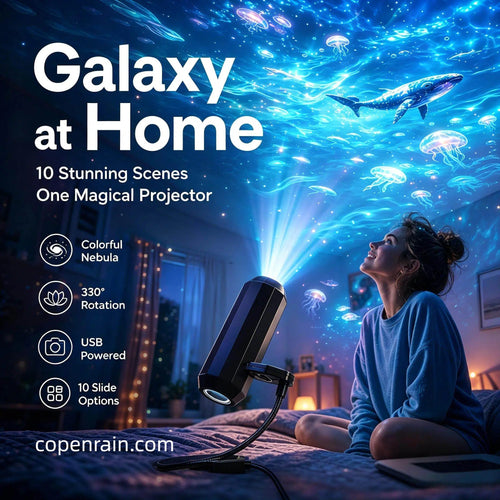 Devareon®🥳Plug-and-Play HD Galaxy & Ocean Projector Night Light🥳50,000+ Happy Users