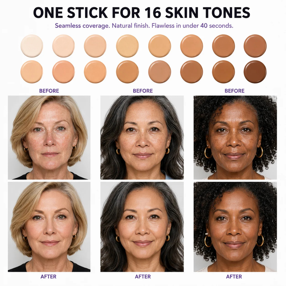 upsell✨2-in-1 Foundation Stick with Built-in Brush | Devareon®