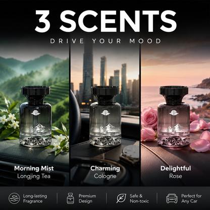 Devareon® 🥳 40% OFF!🚗 110ml Long-Lasting Car Air Freshener – Natural plant extracts, eliminates smoke & pet odours. Weeks of freshness. Mountain design. Breath easy! 💨✨