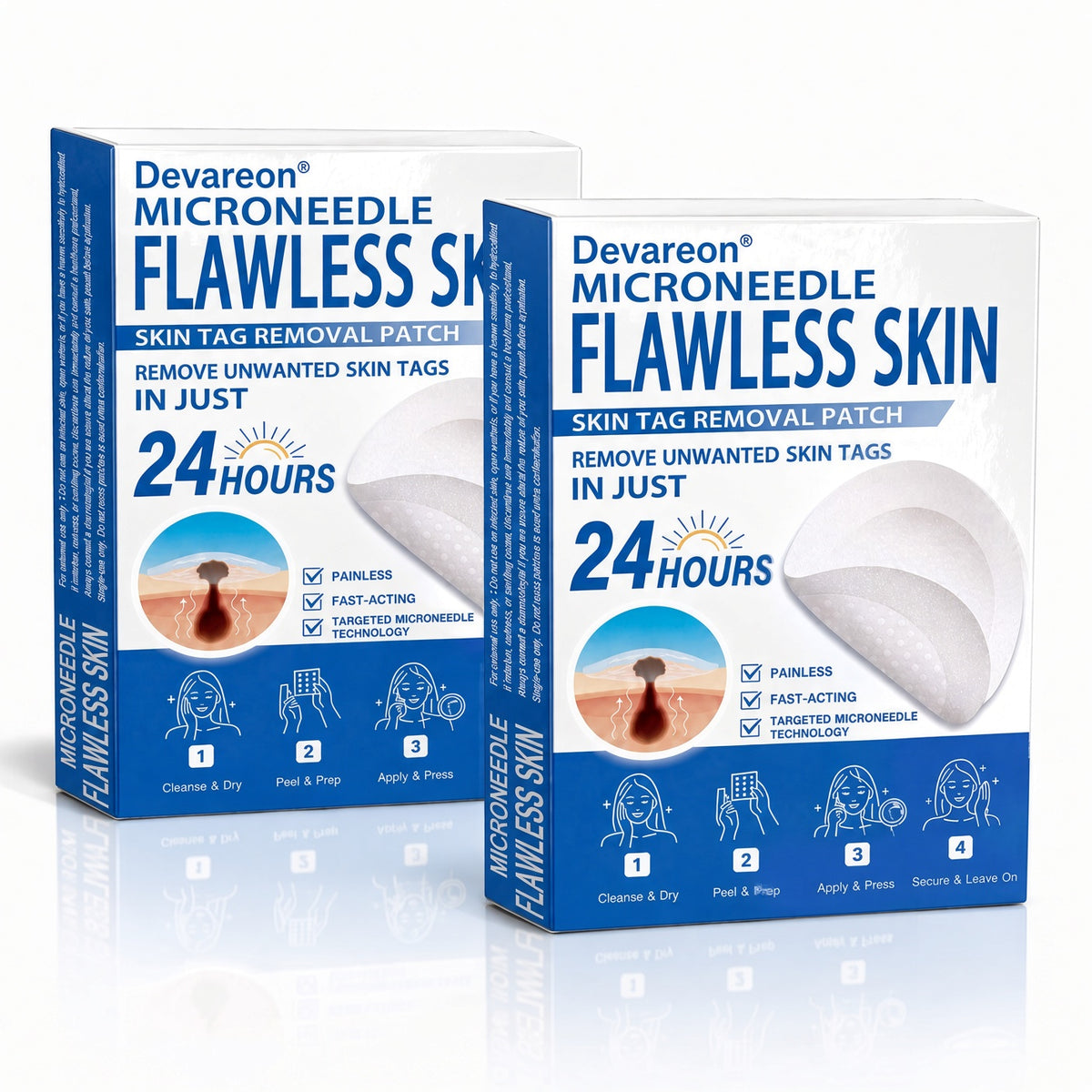 🌿Botanical Microneedle Hydrocolloid Patches — Targeted At-Home Skincare for Small Areas of Concern | For Moles, Acne, Flat Warts, Skin Tags, Wrinkles, Scars & Blemishes| Devareon®