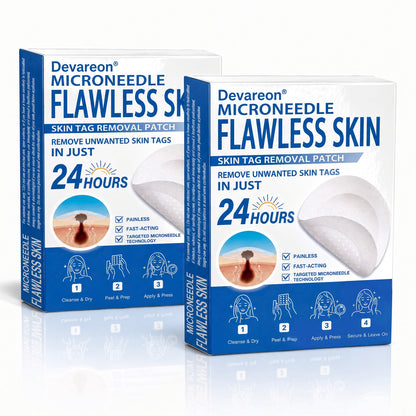 🌿Botanical Microneedle Hydrocolloid Patches — Targeted At-Home Skincare for Small Areas of Concern | For Moles, Acne, Flat Warts, Skin Tags, Wrinkles, Scars & Blemishes| Devareon®