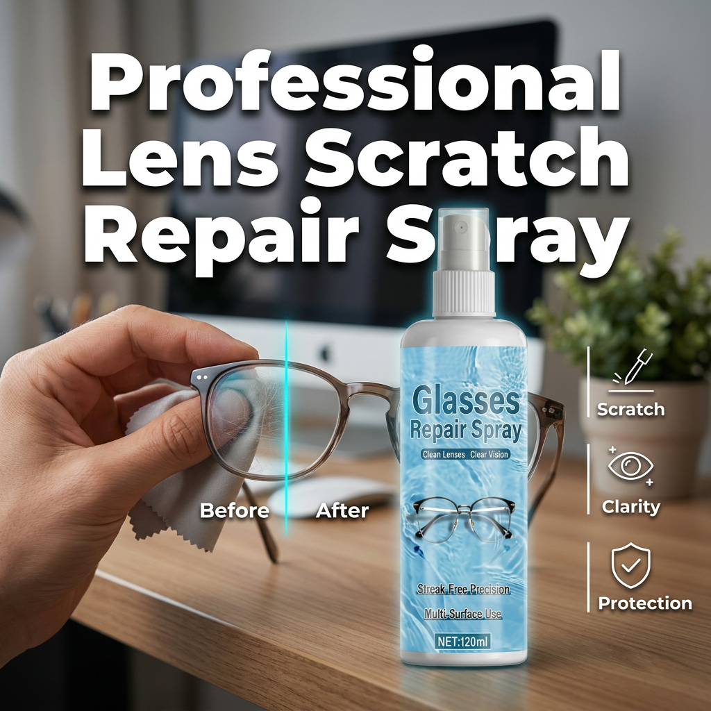 Devareon® ⏰ Hot Sale🔥💥LAST DAY SALE 50%OFF💥 Lens Scratch Repair Spray 👓✨ – Micro-Scratch Remover, Streak-Free, Safe on Coatings