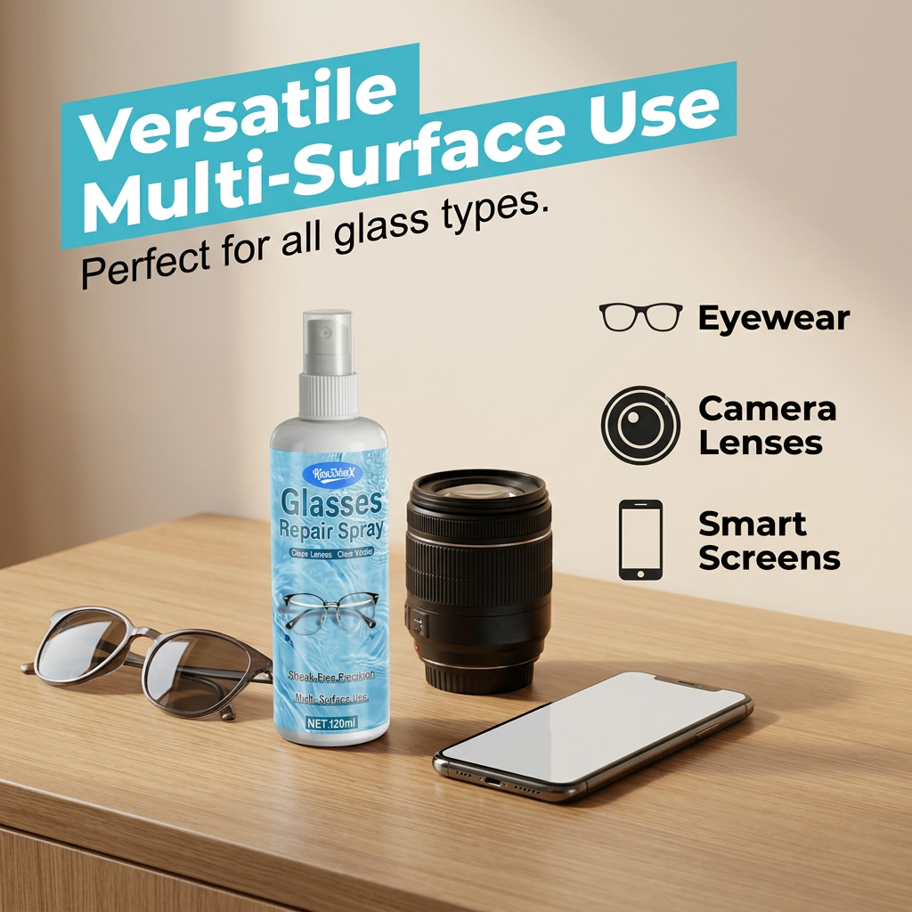 Devareon® ⏰ Hot Sale🔥💥LAST DAY SALE 50%OFF💥 Lens Scratch Repair Spray 👓✨ – Micro-Scratch Remover, Streak-Free, Safe on Coatings