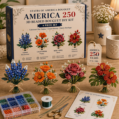 Devareon®🔥Hot Sale - 50% OFF🔥🏆Limited Time Sale 49% OFF🧵✨Petite 3D Beaded Animal Craft Kit