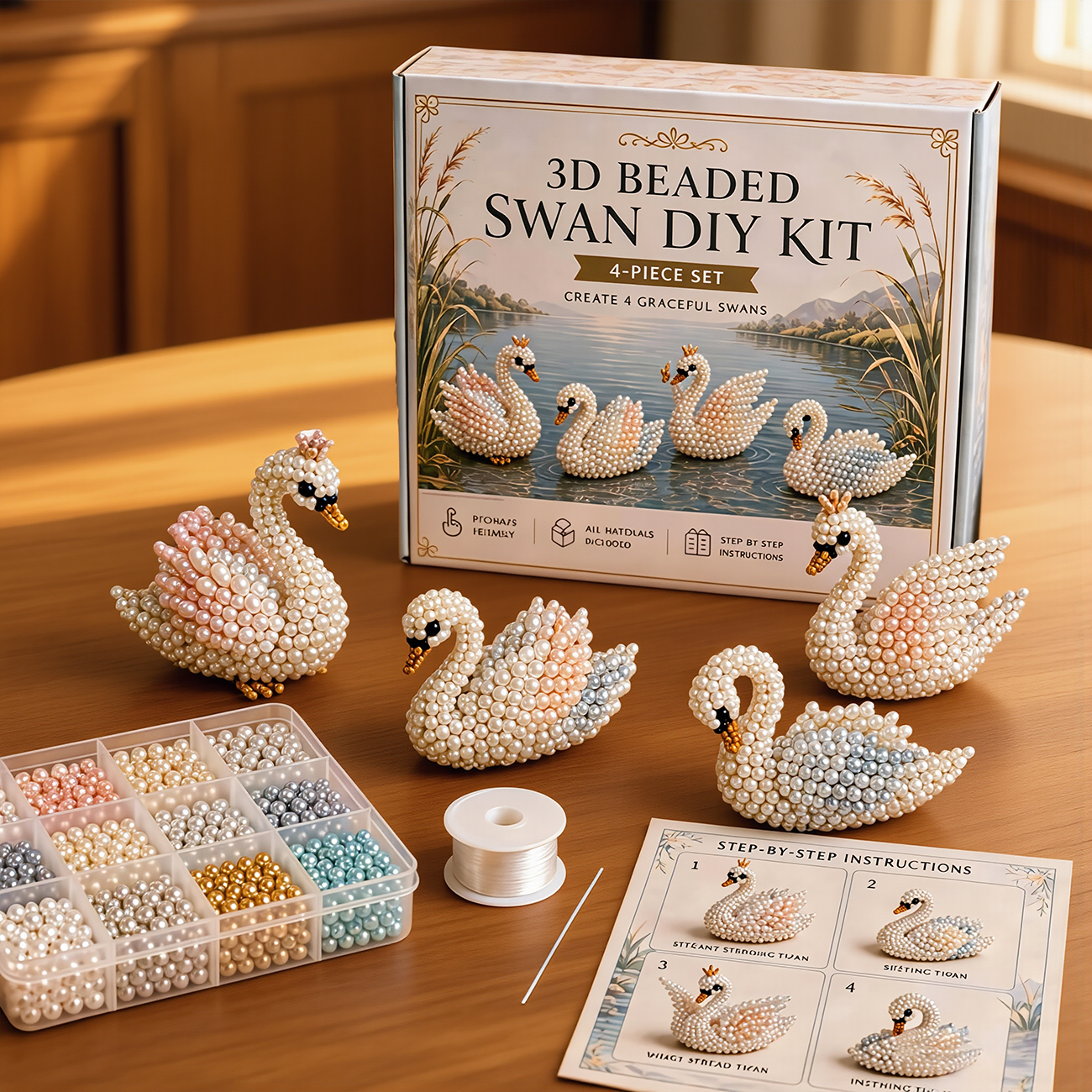Devareon®🔥Hot Sale - 50% OFF🔥🏆Limited Time Sale 49% OFF🧵✨Petite 3D Beaded Animal Craft Kit