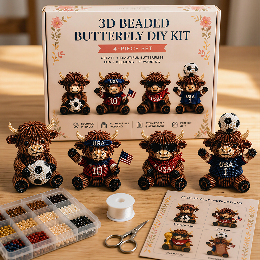 Devareon®🔥Hot Sale - 50% OFF🔥🏆Limited Time Sale 49% OFF🧵✨Petite 3D Beaded Animal Craft Kit