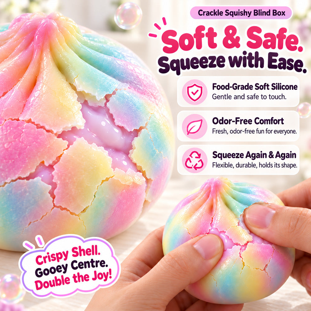 🌈✨ 2026 New Arrivals | Crispy Squishy Stress-Relieving Toy  – Squeeze, Crack & Relax😀| Devareon®