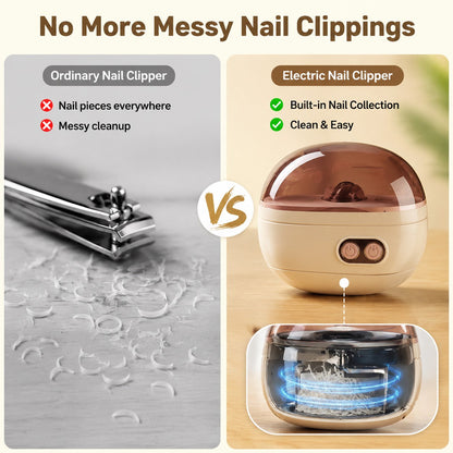 🔥Limited Time Hot Sale 40% OFF✂️ 2-in-1 Electric Nail Clipper with LED Light 💡 — Safe Automatic Nail Trimmer for Seniors, Kids & Family Nail Care 👨‍👩‍👧💎 — Devareon
