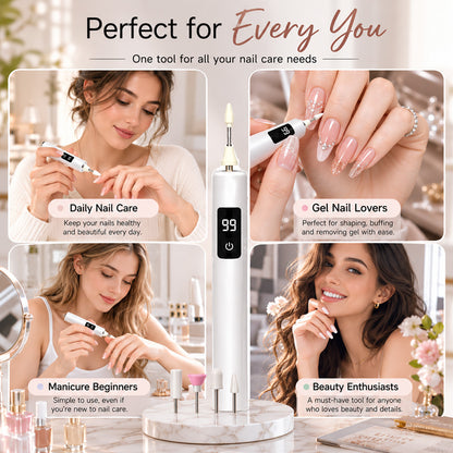 💅Professional Electric Nail Drill Kit ✨ – Salon-Quality Manicure & Pedicure Tool with 99-Speed Control & Multiple Grinding Heads 💎