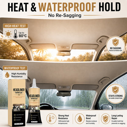 🎉49K+ Sold 🚗 Sagging Car Headliner Repair Glue ✨ Strong Waterproof Adhesive for Quick DIY Interior Restoration — Devareon®