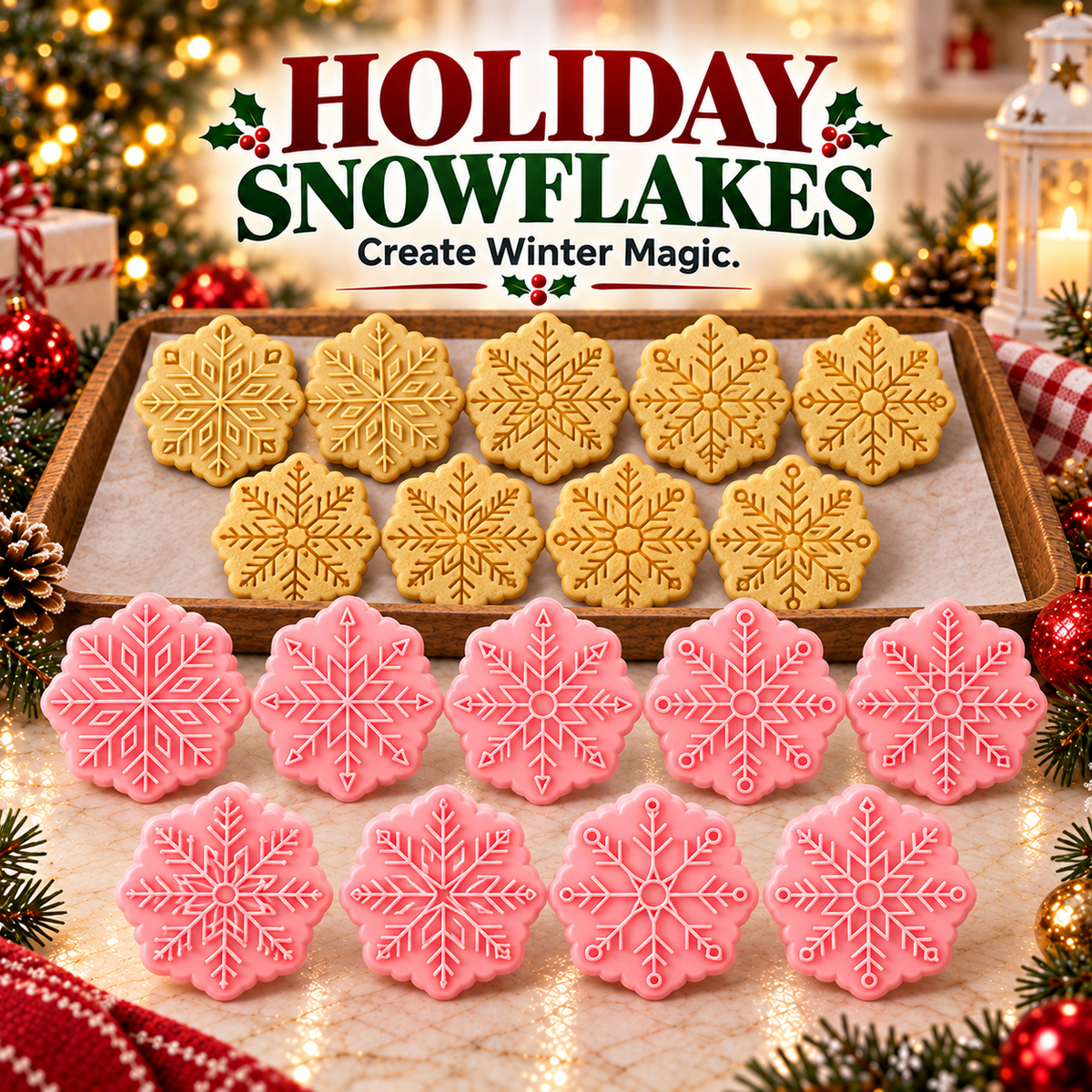 upsell✨🍪Festive Christmas Cookie Mold Set — Perfect for Holiday Baking, Christmas Parties & Homemade Gifts🎅🎁| Devareon®