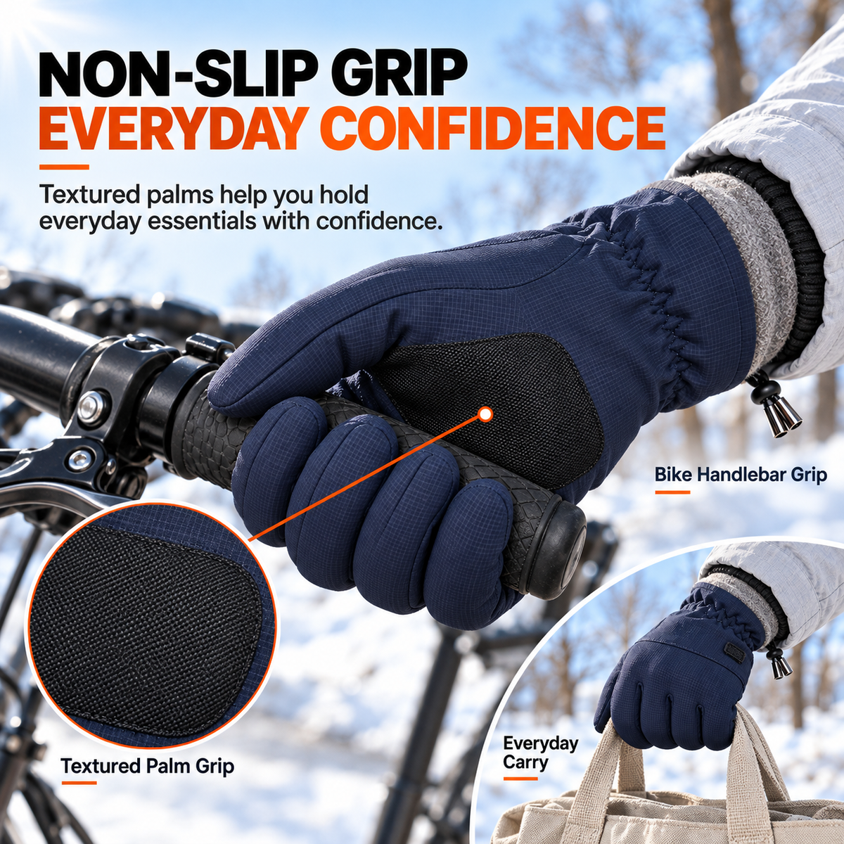 🧤 2026 New Arrivals | Thermal Winter Gloves for Men & Women – Windproof, Touchscreen & Non-Slip Grip for Cycling and Outdoor Activities | Devareon®