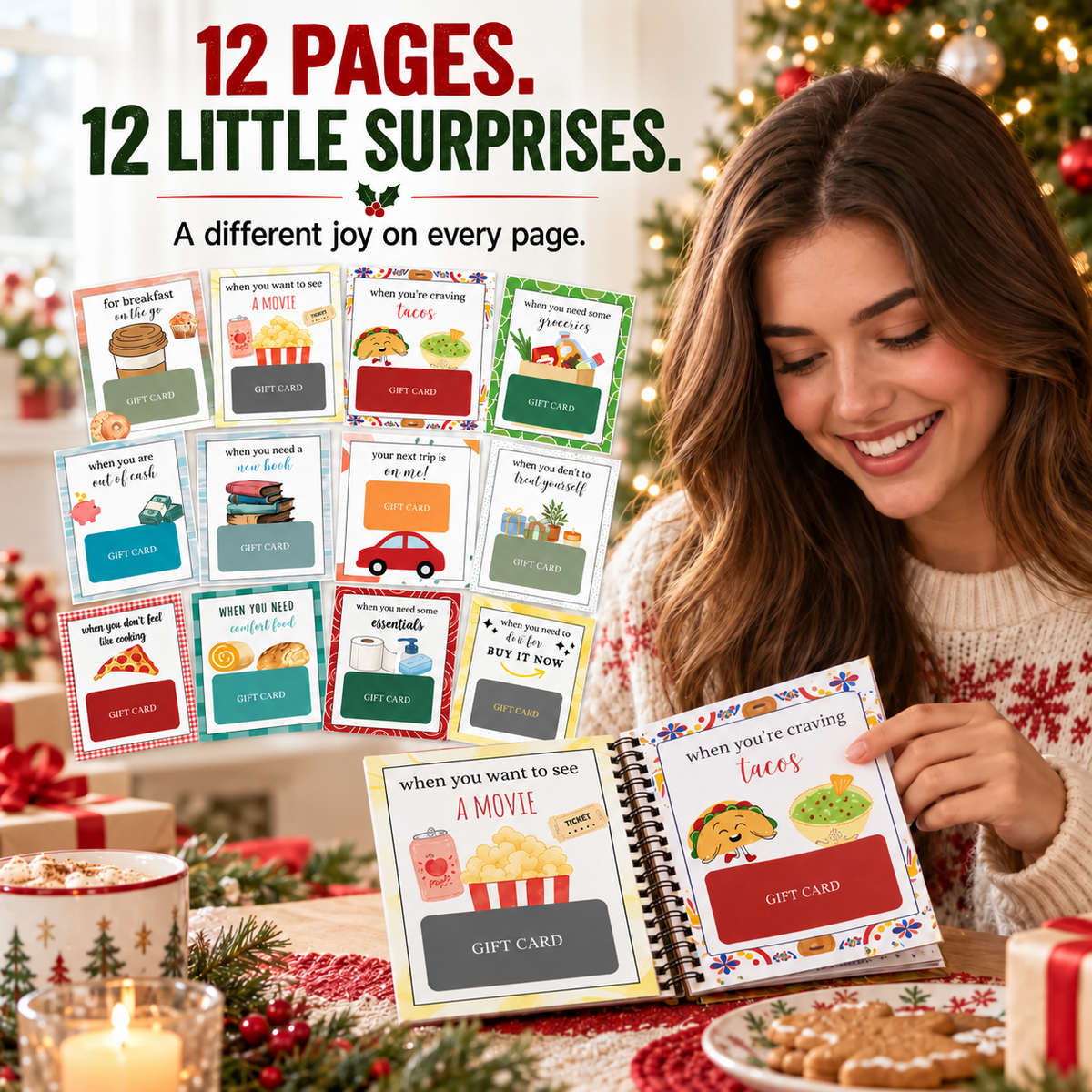 🎁40% OFF🎄Christmas Gift Surprise Book — Turn Gift Cards Into Memorable Gifts | Devareon®