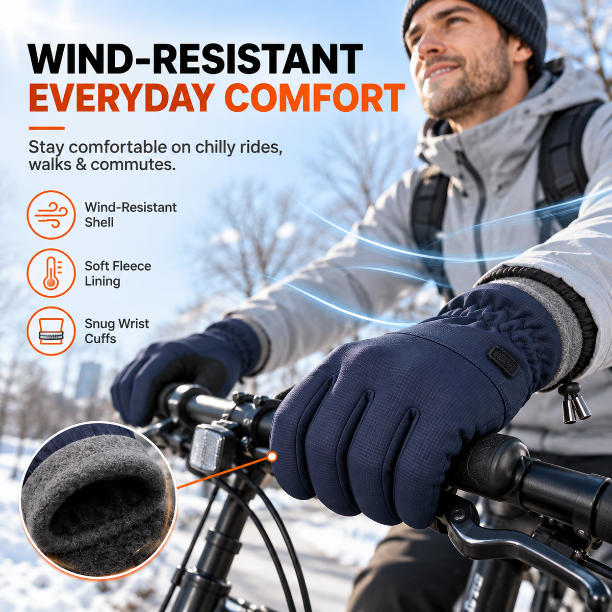 🧤 2026 New Arrivals | Thermal Winter Gloves for Men & Women – Windproof, Touchscreen & Non-Slip Grip for Cycling and Outdoor Activities | Devareon®