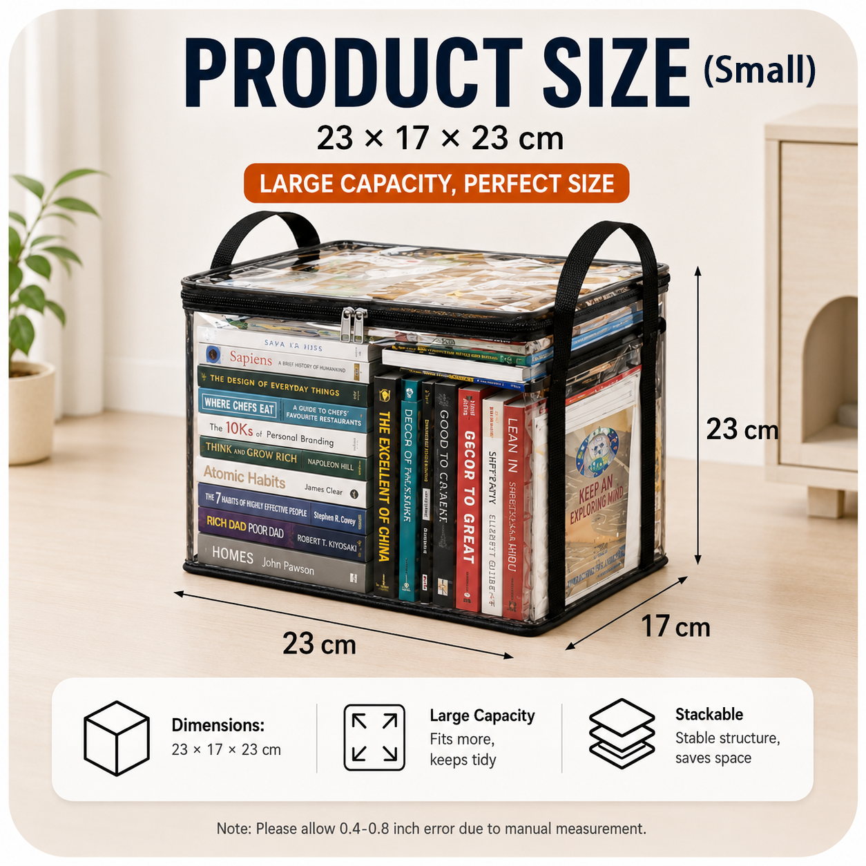 Devareon®⏰Final 40% OFF Sale🏠Clear Foldable Storage Box📦 Perfect for Clothes, Toys, Books & More ✨