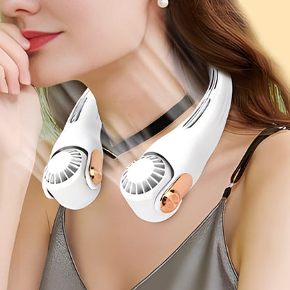 Devareon® 🥳2026 HOT SALE🥳💞50K+ SOLD!🍃 Neck Air Conditioner Fan – Ultra‑quiet, 360° rotating, 3 speeds. Hands‑free cooling, long battery. Summer essential! 😎🌬️