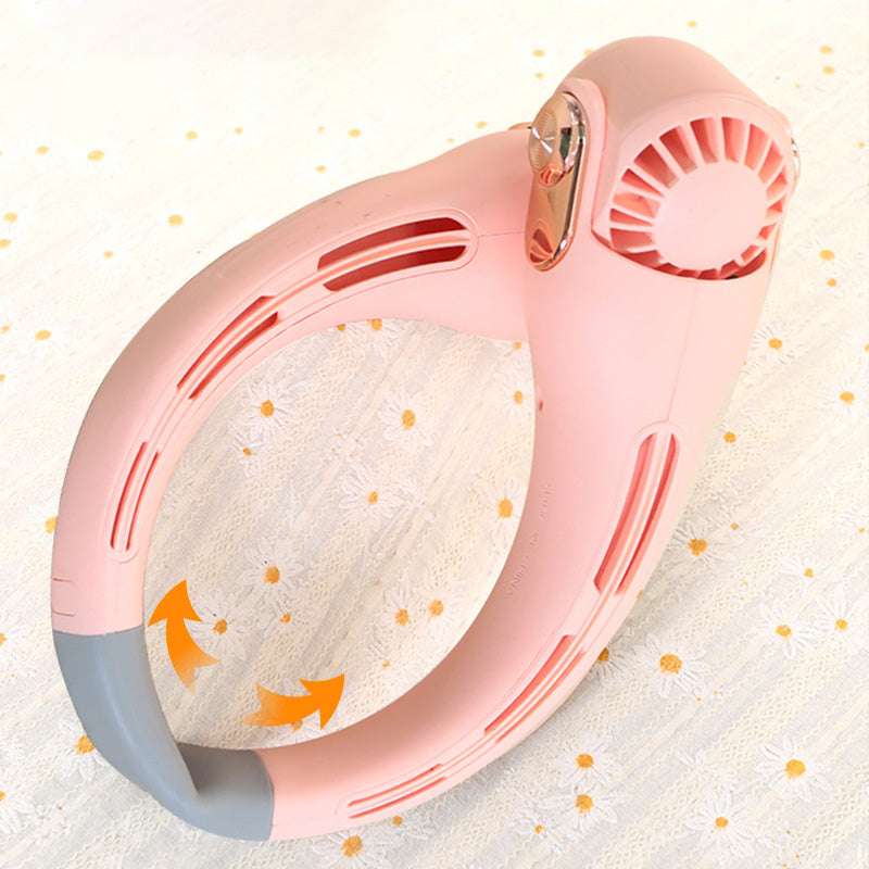 Devareon® 🥳2026 HOT SALE🥳💞50K+ SOLD!🍃 Neck Air Conditioner Fan – Ultra‑quiet, 360° rotating, 3 speeds. Hands‑free cooling, long battery. Summer essential! 😎🌬️