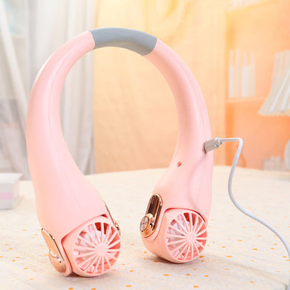 Devareon® 🥳2026 HOT SALE🥳💞50K+ SOLD!🍃 Neck Air Conditioner Fan – Ultra‑quiet, 360° rotating, 3 speeds. Hands‑free cooling, long battery. Summer essential! 😎🌬️