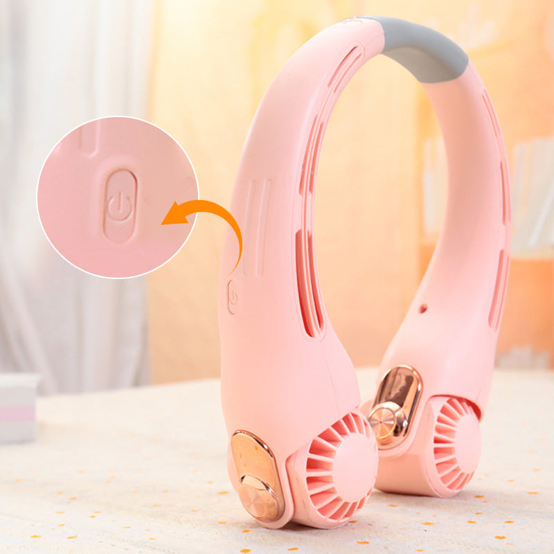 Devareon® 🥳2026 HOT SALE🥳💞50K+ SOLD!🍃 Neck Air Conditioner Fan – Ultra‑quiet, 360° rotating, 3 speeds. Hands‑free cooling, long battery. Summer essential! 😎🌬️