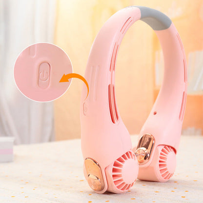 Devareon® 🥳2026 HOT SALE🥳💞50K+ SOLD!🍃 Neck Air Conditioner Fan – Ultra‑quiet, 360° rotating, 3 speeds. Hands‑free cooling, long battery. Summer essential! 😎🌬️