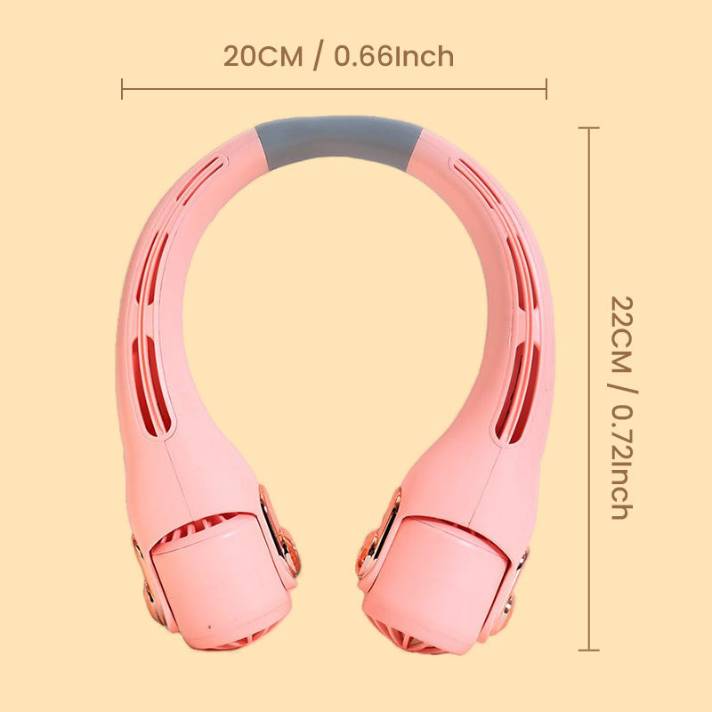 Devareon® 🥳2026 HOT SALE🥳💞50K+ SOLD!🍃 Neck Air Conditioner Fan – Ultra‑quiet, 360° rotating, 3 speeds. Hands‑free cooling, long battery. Summer essential! 😎🌬️