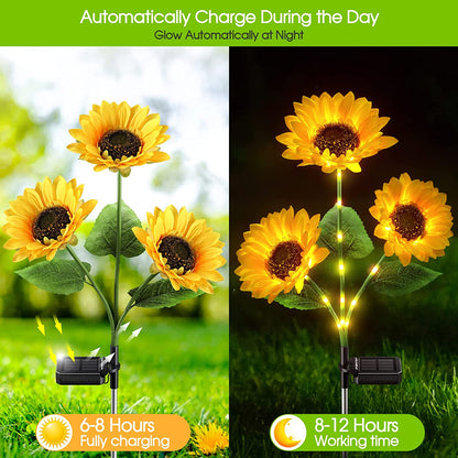 Devareon®🌻Sunflower Solar Garden Stake Led Lights — Buy 2 Get 1 Free
