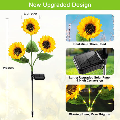 Devareon®🌻Sunflower Solar Garden Stake Led Lights — Buy 2 Get 1 Free