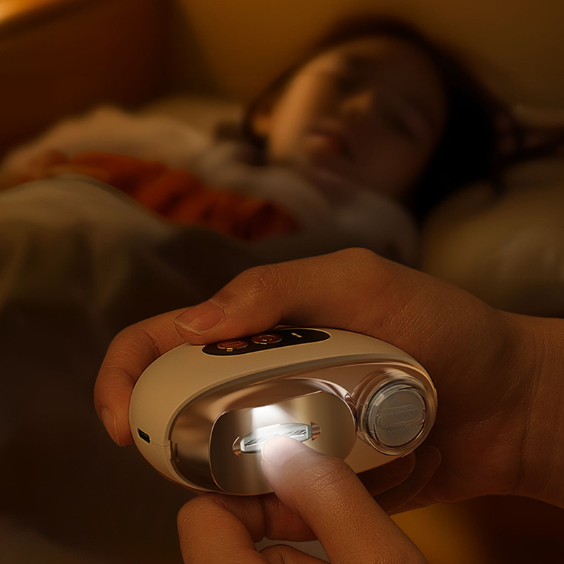 Devareon®💅3-in-1 Electric Nail Trimmer with Adjustable Speed, LED Light & Dust Collection – Rechargeable & Portable