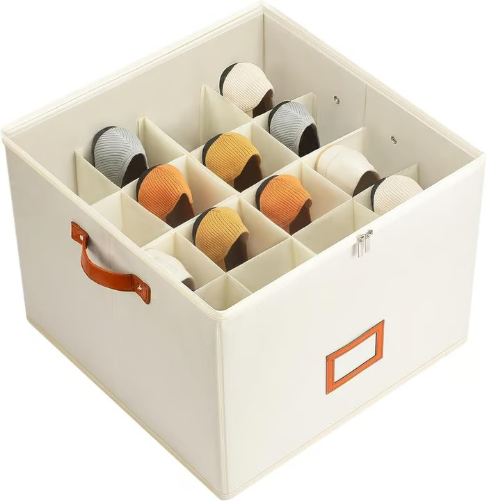 Devareon®🔥Oxford Fabric Foldable Design Shoe Organizer, Storage Box