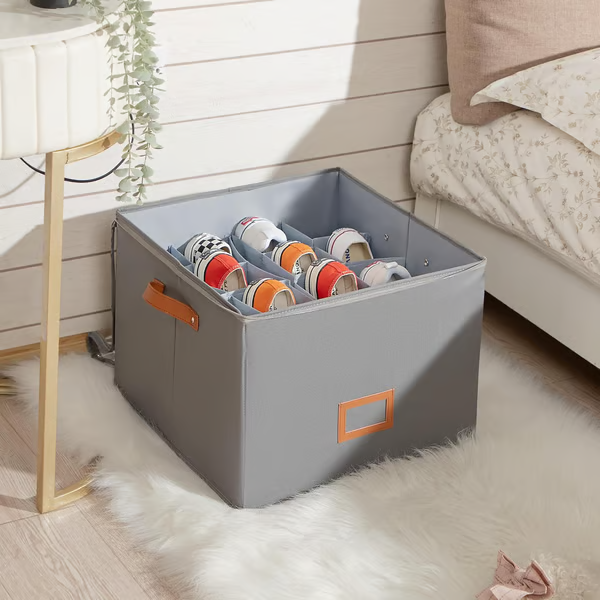 Devareon®🔥Oxford Fabric Foldable Design Shoe Organizer, Storage Box