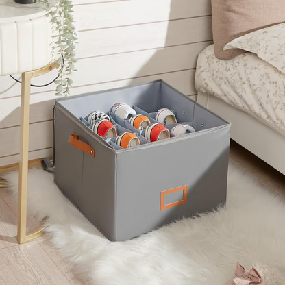 Devareon®🔥Oxford Fabric Foldable Design Shoe Organizer, Storage Box