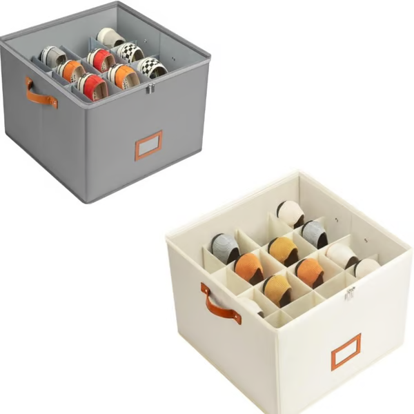 Devareon®🔥Oxford Fabric Foldable Design Shoe Organizer, Storage Box