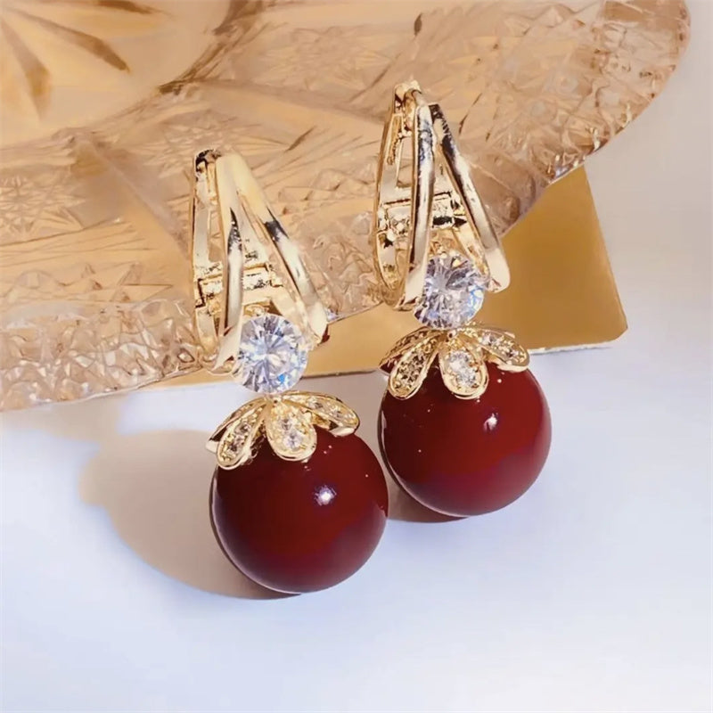 Devareon® 🎁🎁Last Day-Buy 1 Get 1 Free!🌼Sparkly Huggie Dangle Earrings for Women✨