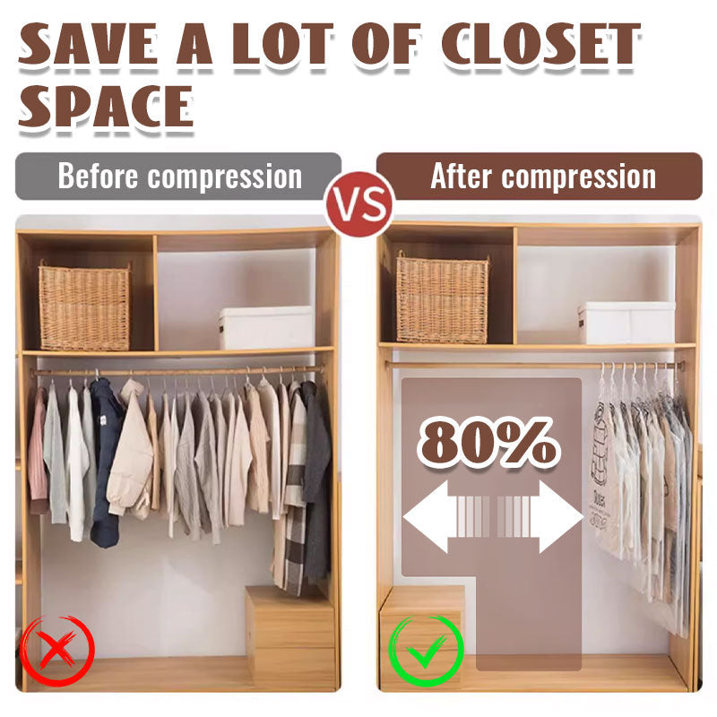 📢📢50%  OFF !! ⏰Hanging Vacuum Storage Bags