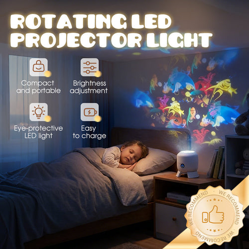 🥳2026 HOT SALE🥳💥🌈 50% OFF! Dynamic Rotating LED Light Projector – Calm & relaxation for your home. Gentle moving lights ease restless nights. Perfect for bedroom or living room. 🌙✨ -Devareon®
