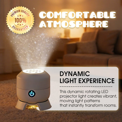 🥳2026 HOT SALE🥳💥🌈 50% OFF! Dynamic Rotating LED Light Projector – Calm & relaxation for your home. Gentle moving lights ease restless nights. Perfect for bedroom or living room. 🌙✨ -Devareon®