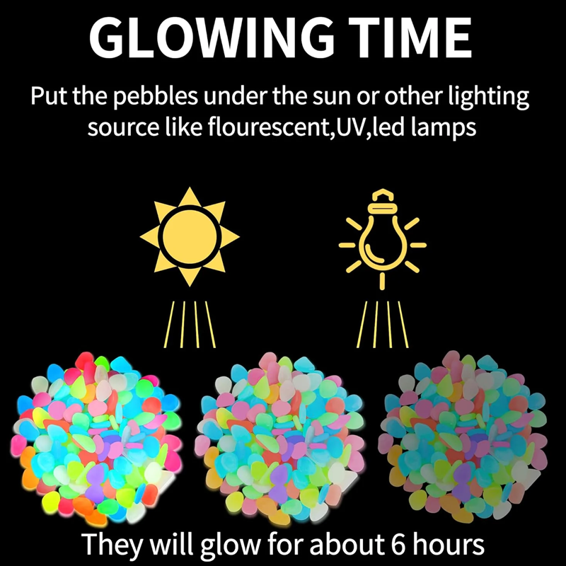 Devareon®🔥Buy 1000 Get 1000 Free🔥Luminous Stones for Garden & Home Decoration