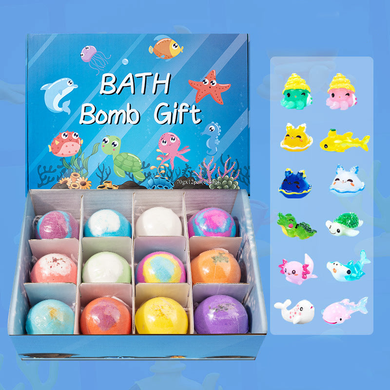 🧸 Devareon® 12-Piece Bath Bomb Gift Set for Kids ✨🛀