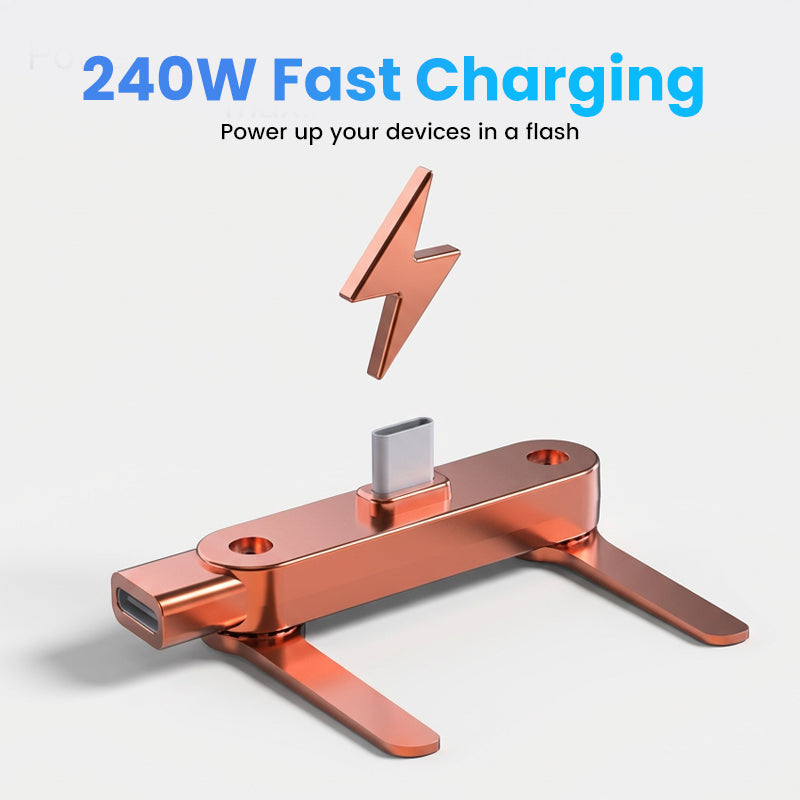 Devareon®🔥Fast Charging Adapter with 360° Foldable Phone Stand