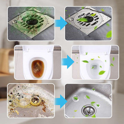 🔥40% OFF ❤️Powerful Cleaning Effervescent Tablets for Pipe🫧, Fast Dissolve Hair Grease Clogs✨, Deodorizing Antibacterial Pipe Cleaner for Sink Toilet Floor Drain🏠 — Devareon®