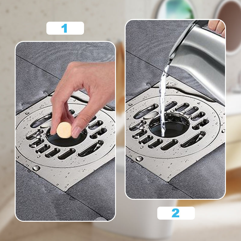 🔥40% OFF ❤️Powerful Cleaning Effervescent Tablets for Pipe🫧, Fast Dissolve Hair Grease Clogs✨, Deodorizing Antibacterial Pipe Cleaner for Sink Toilet Floor Drain🏠 — Devareon®